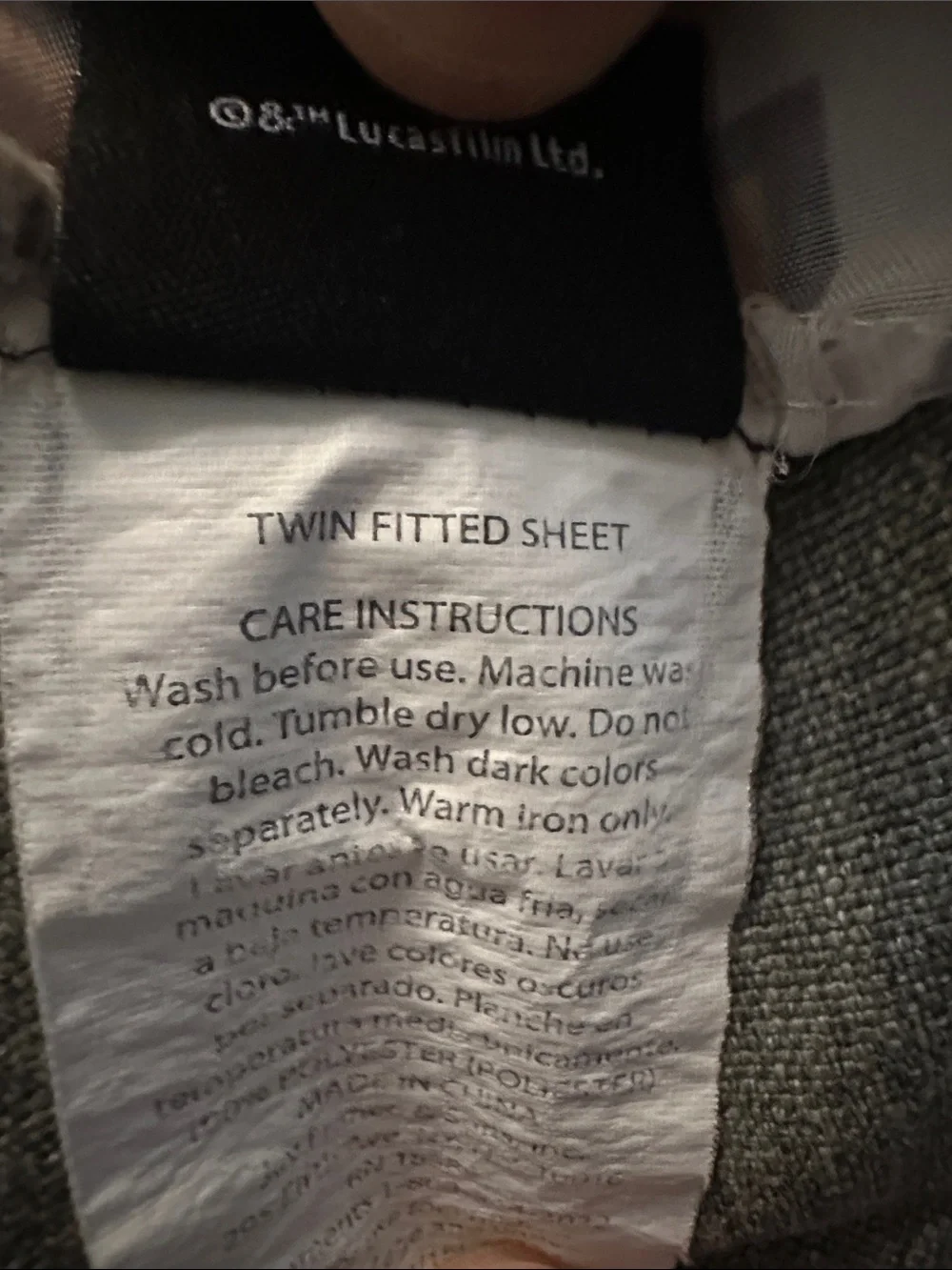 Star Wars Black and White Woven Logo Twin Sheet, Fitted Sheet, Pillow Case